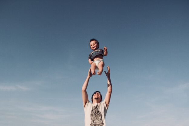 dad with baby